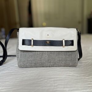 Kate Spade Black and White Crossbody Bag
